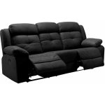 Fabares - canap� relax electrique 3 places gris