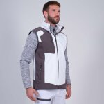 Fabio gilet sans manches de travail 1064 blanc , gris m