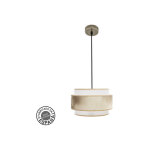 Fabrilamp - abrila akunadecor pendentif 30 cm mod�le n�pal plaqu� or avec abat - jour