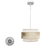 Fabrilamp - abrila akunadecor petit mod�le suspendu nepal white avec abat - jour
