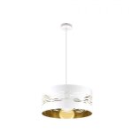 Fabrilamp - pendentif brouillard 1xe27 white or blanc 40d