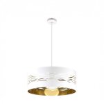 Fabrilamp - pendentif brouillard 1xe27 white or blanc 50d