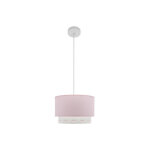 Fabrilamp - trazos pendentif 1xe27 rose bebe regx30x30 cm