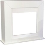Facade pour cheminee adra en mdf blanc cm 98x91x30, 6 xaralyn rubyfires adra Facade pour cheminee adra en mdf blanc cm 98x91x30, 6 xaralyn rubyfires adra