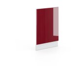 Fa�ade fame - line, rouge bordeaux haute brillance, 45 cm sans plan de travail, vicco