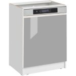 Faade pour lave - vaisselle semi - intgrable eco gris brillant l 60 cm