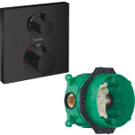 Hansgrohe - facade pour mitigeur thermostatique encastr� ecostat square robinet d'arr�t et inverseur ...