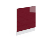 Faade r - line, rouge bordeaux haute brillance, 60 cm, pt marbre, vicco