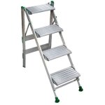 Facal - marchepied aluminium pliant plio ? 2 à 4 marches - hauteur de plateau 0, 96m - longueur repliée ... Facal - marchepied aluminium pliant plio ? 2 à 4 marches - hauteur de plateau 0, 96m - longueur repliée ...