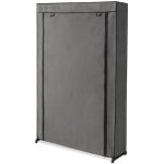 Facilitys - meuble étagère à chaussures avec housse - 30 paires - - gris Facilitys - meuble étagère à chaussures avec housse - 30 paires - - gris
