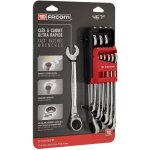 467br. jp10pb jeu de cl�s mixtes � cliquet 10 pi�ces ouverture de cl� (m�trique) 8 - 19 mm - facom