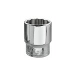 Douille 22mm, entranement 3 / 8', douille 12 points ( prix pour 1 )