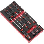Facom modm. at4 modules de 9 tournevis protwist� en plateau mousse - 900g