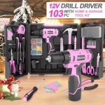 Fadakwalt tournevis sans fil 12 v, perceuse sans fil, 21 + 1 niveaux de couple, lumi�re led, pour les ...