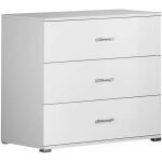 Altobuy - fadily - commode 3 tiroirs laque blanc
