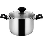 Fagor - alaia casserole 18cm 3l, induction couvercle en verre acier inox. à toutes cuisinières argent ... Fagor - alaia casserole 18cm 3l, induction couvercle en verre acier inox. à toutes cuisinières argent ...