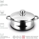 Cocotte en acier inoxydable silverinox + couvercle en acier inoxydable 18 / 10 fagor 20x9cm. Cocotte en acier inoxydable silverinox + couvercle en acier inoxydable 18 / 10 fagor 20x9cm.