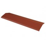 Mccover - fa�ti�re 920 mm pour panneau tuile facile en acier galvanis� laqu� mat - coloris - brun rouge ...