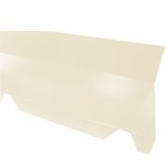 Mccover - faitière crantée contre mur pour bac acier 1045 - l 2100mm - coloris - beige 1015, hauteur ... Mccover - faitière crantée contre mur pour bac acier 1045 - l 2100mm - coloris - beige 1015, hauteur ...