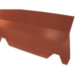 Faitière crantée contre mur pour bac acier 1045 - l 2100mm - coloris - rouge 8012, hauteur - 120 mm, ... Faitière crantée contre mur pour bac acier 1045 - l 2100mm - coloris - rouge 8012, hauteur - 120 mm, ...