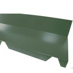 Mccover - faitière crantée contre mur pour bac acier 1045 - l 2100mm - coloris - vert 6009, hauteur - ... Mccover - faitière crantée contre mur pour bac acier 1045 - l 2100mm - coloris - vert 6009, hauteur - ...