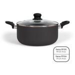 Livoo - faitout aluminium 24cm avec couvercle mep150n