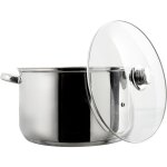 Faitout metal avec couvercle induction 10l