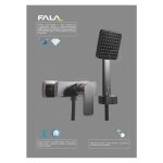 Fala - mitigeur de douche moderne inox noir