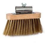 Brosse  frne tournante en acier - 13x3, 2 cm