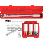 Famex - cl� dynamom�trique 1 / 2', 30 - 210 nm, tol�rance de �3 % avec douilles 17, 19, 21 mm, 10886 ...