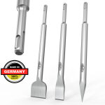 Famex - jeu de burin sds plus - plat pointu - burin � carrelage - de fabrication allemande 8385 - 3
