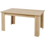 Altobuy - fanny - table repas allongeable aspect bois et pierre