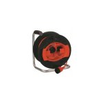 Enrouleur de c�ble 50m prise centrale italienne std. 2p + t 16a et prise std. 2p + t 16a mont� sur remorque ...