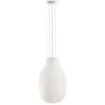 Faro barcelona - faro isabelle plafonnier suspendu globe 31 cm blanc mat