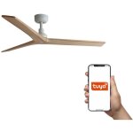 Faro barcelona - faro klim ventilateur de plafond moyen à 3 pales, blanc mat, pin, système intelligent ... Faro barcelona - faro klim ventilateur de plafond moyen à 3 pales, blanc mat, pin, système intelligent ...