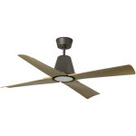 Faro barcelona - typhoon m ventilateur en bois brun avec lumi�re pour l'ext�rieur 34106 - 130