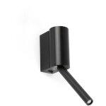 Faro dante applique murale de lecture led dante, noir mat, 3 w, 2700 k