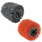 Fartools - pack de 2 brosses (m�tal torsad�, nylon abrasif) �120x100mm pour r�novateur