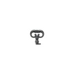 Fausse - cl� cuisse zamac - d�cor : vieil argent itar
