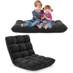 Relax4life - fauteuil bas multiposition réglable en 14 angles, chauffeuse convertible en molleton corail ... Relax4life - fauteuil bas multiposition réglable en 14 angles, chauffeuse convertible en molleton corail ...
