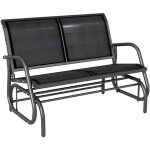Fauteuil � bascule banc de jardin avec m�canisme oscillant, capacit� 200 kg, dimensions 120x70x85 cm, ...