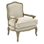 Vente - unique - fauteuil bergre en tissu mahaux - beige