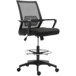 Homcom - fauteuil de bureau chaise de bureau assise haute r�glable dim. 64l x 59l x 104 - 124h cm pivotant ...