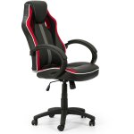 Fauteuil de bureau r�glabe et inclinable formula tapiss� en similicuir et tissu maille. couleur noir ...