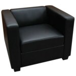Mendler - fauteuil club / lounge lille, 86x75x70cm, cuir reconstitué, noir Mendler - fauteuil club / lounge lille, 86x75x70cm, cuir reconstitué, noir