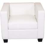 Fauteuil club / lounge lille, 86x75x70cm, simili - cuir, blanc Fauteuil club / lounge lille, 86x75x70cm, simili - cuir, blanc