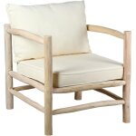 Aubry gaspard - fauteuil design en teck arthur