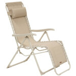 Fauteuil de jardin silos beige lin - hesp�ride