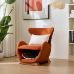 Fauteuil de d�tente avec niche pour animal, design requin - baleine, tissu anti - griffures, cadre en ...