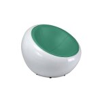 Privatefloor - fauteuil egg poco chair - simili cuir turquoise Privatefloor - fauteuil egg poco chair - simili cuir turquoise
